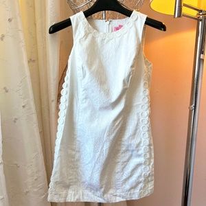 Lily Pulitzer White on White Shift Dress